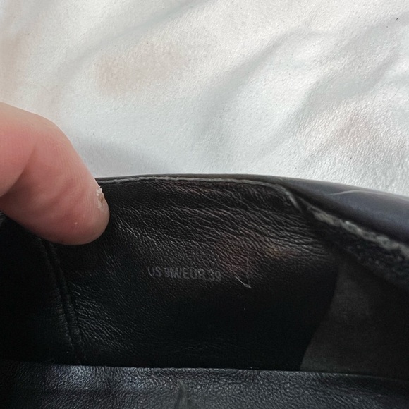 Vince Corbin Black Leather Slip On Sneakers Womens Size 8.5 M - Picture 9 of 10